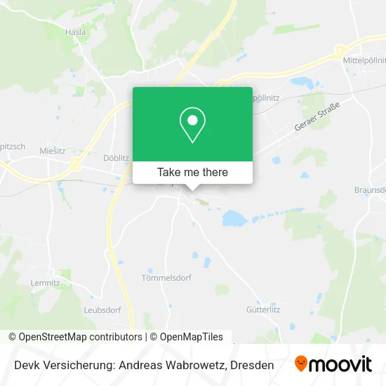 Карта Devk Versicherung: Andreas Wabrowetz