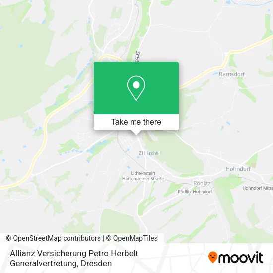 Карта Allianz Versicherung Petro Herbelt Generalvertretung