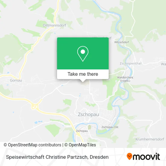 Карта Speisewirtschaft Christine Partzsch