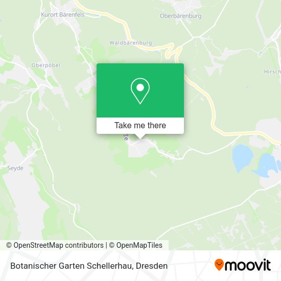 Карта Botanischer Garten Schellerhau