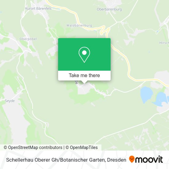 Карта Schellerhau Oberer Gh / Botanischer Garten