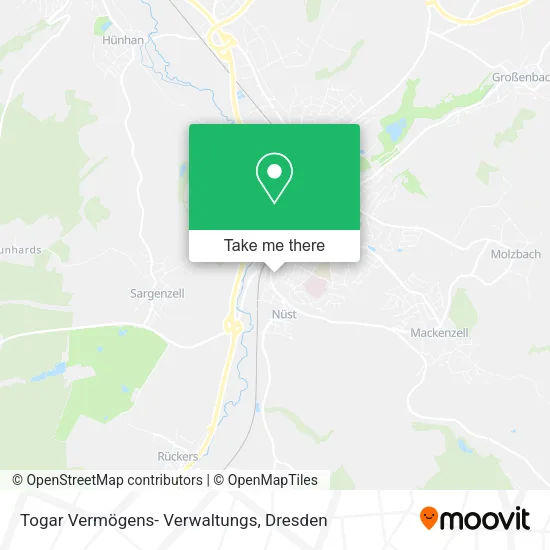 Карта Togar Vermögens- Verwaltungs