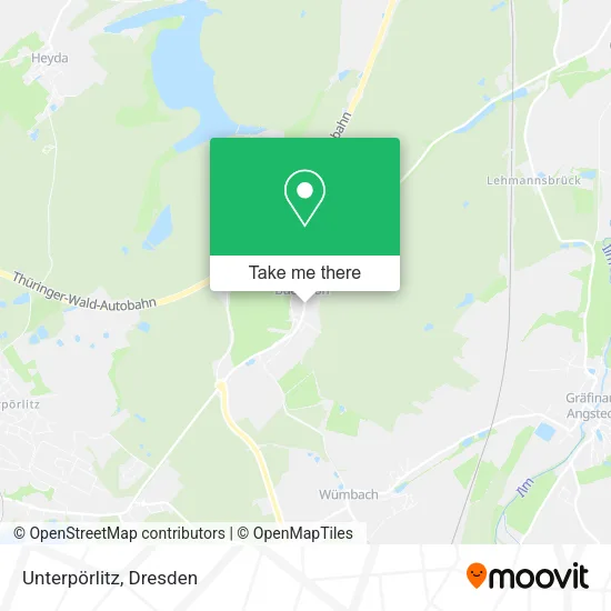 Карта Unterpörlitz