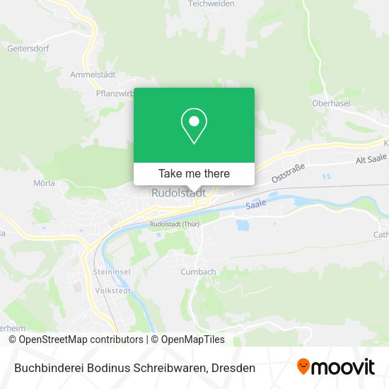 Карта Buchbinderei Bodinus Schreibwaren