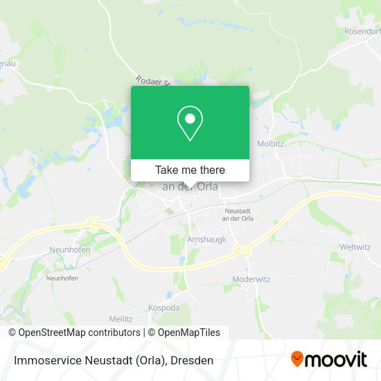 Карта Immoservice Neustadt (Orla)