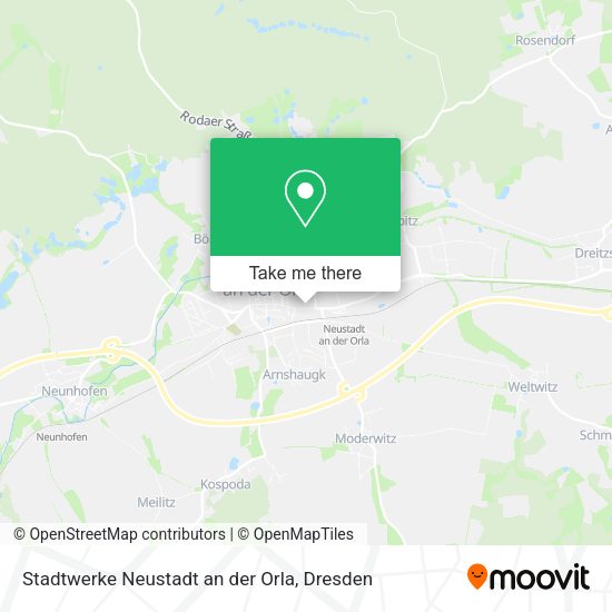 Карта Stadtwerke Neustadt an der Orla