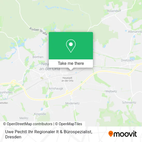 Карта Uwe Pechtl Ihr Regionaler It & Bürospezialist