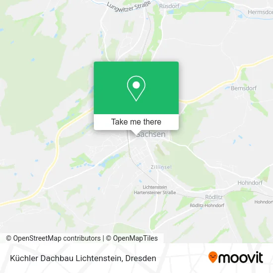 Küchler Dachbau Lichtenstein map