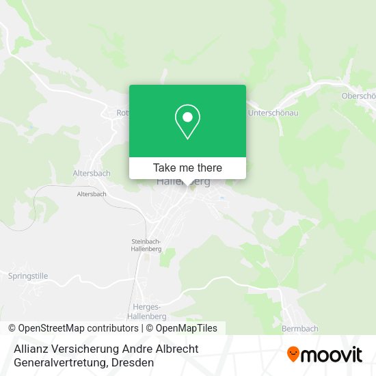 Карта Allianz Versicherung Andre Albrecht Generalvertretung