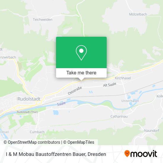 Карта I & M Mobau Baustoffzentren Bauer