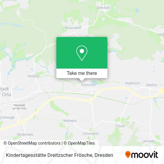 Карта Kindertagesstätte Dreitzscher Frösche