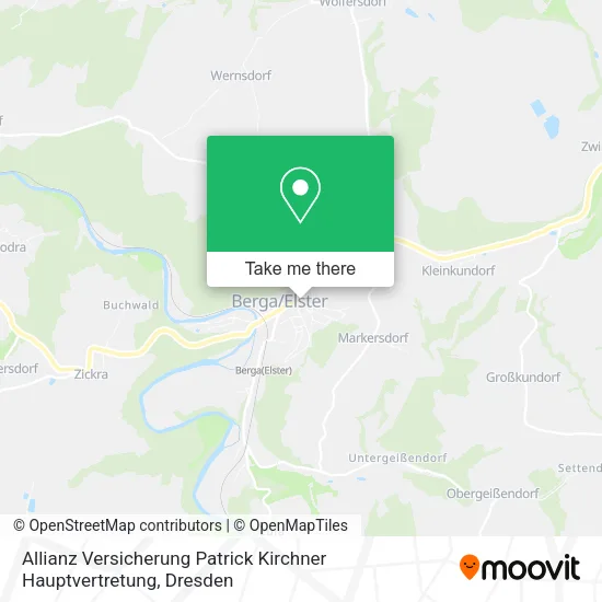 Карта Allianz Versicherung Patrick Kirchner Hauptvertretung