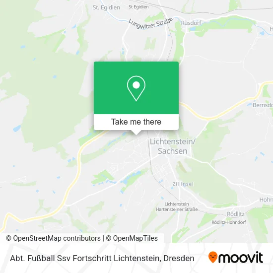 Карта Abt. Fußball Ssv Fortschritt Lichtenstein