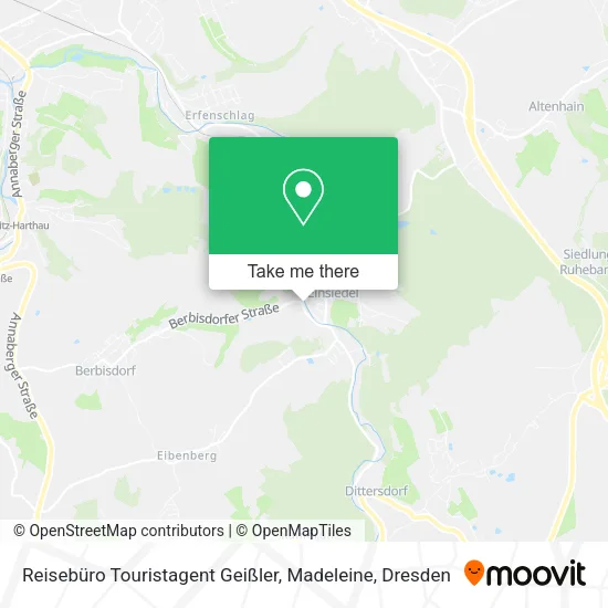 Карта Reisebüro Touristagent Geißler, Madeleine