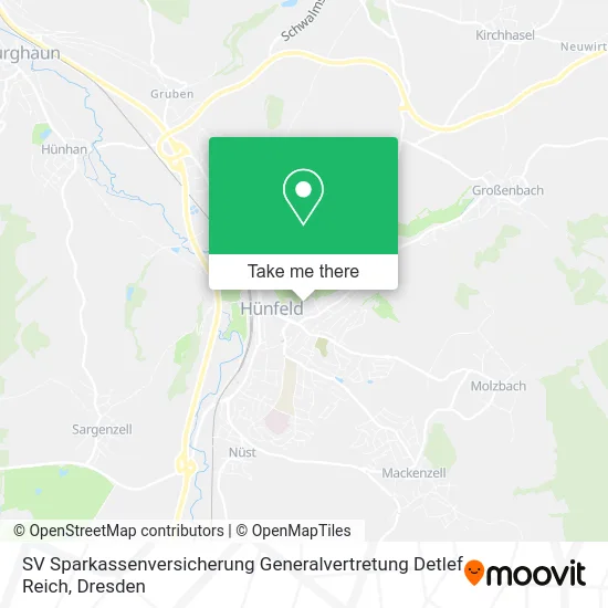 Карта SV Sparkassenversicherung Generalvertretung Detlef Reich