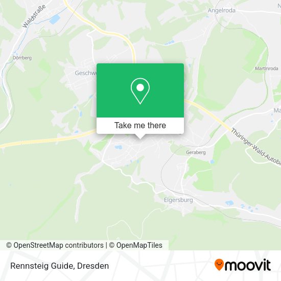 Карта Rennsteig Guide