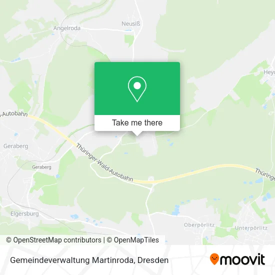 Карта Gemeindeverwaltung Martinroda