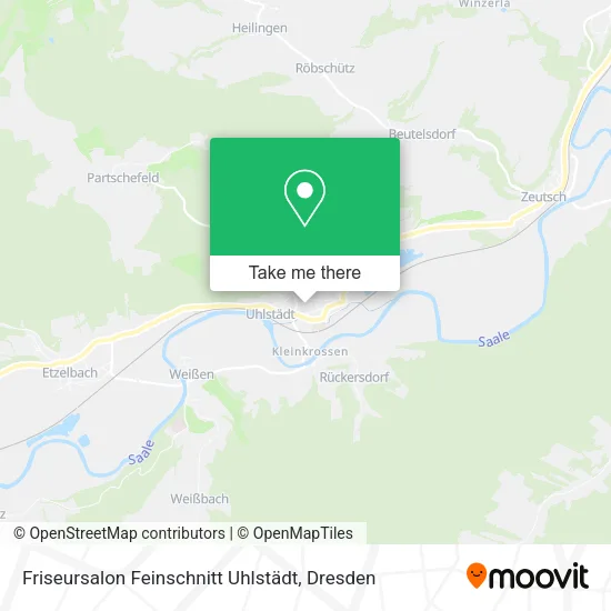 Карта Friseursalon Feinschnitt Uhlstädt
