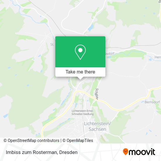 Карта Imbiss zum Rosterman