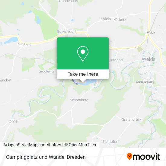 Карта Campingplatz und Wande