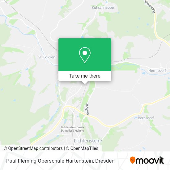 Карта Paul Fleming Oberschule Hartenstein