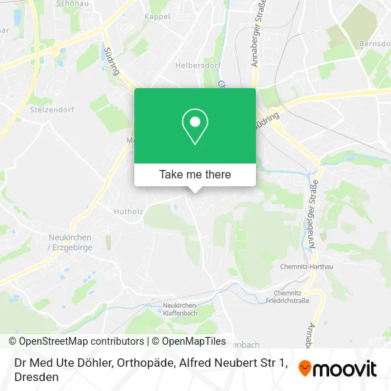 Карта Dr Med Ute Döhler, Orthopäde, Alfred Neubert Str 1