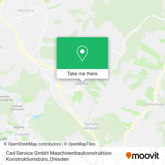 Карта Cad-Service GmbH Maschinenbaukonstruktion Konstruktionsbüro