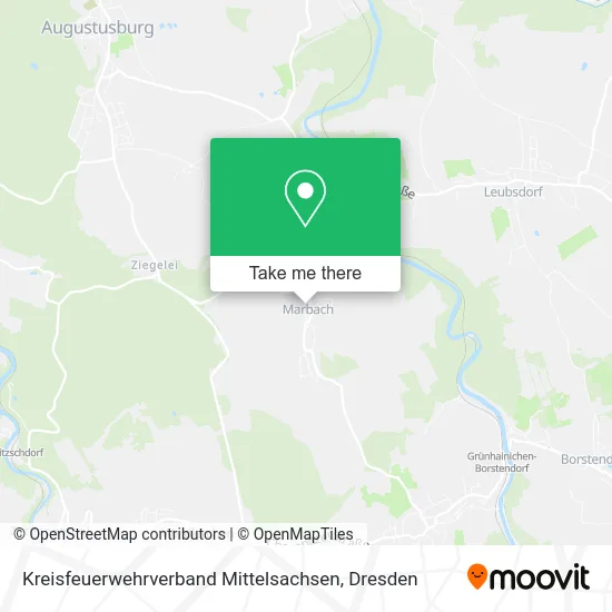 Карта Kreisfeuerwehrverband Mittelsachsen