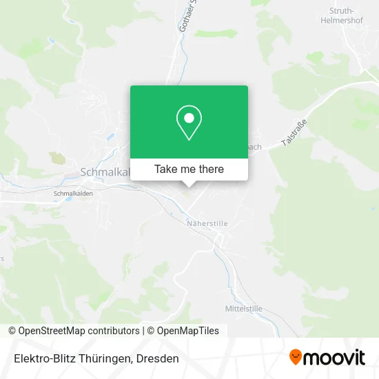 Карта Elektro-Blitz Thüringen