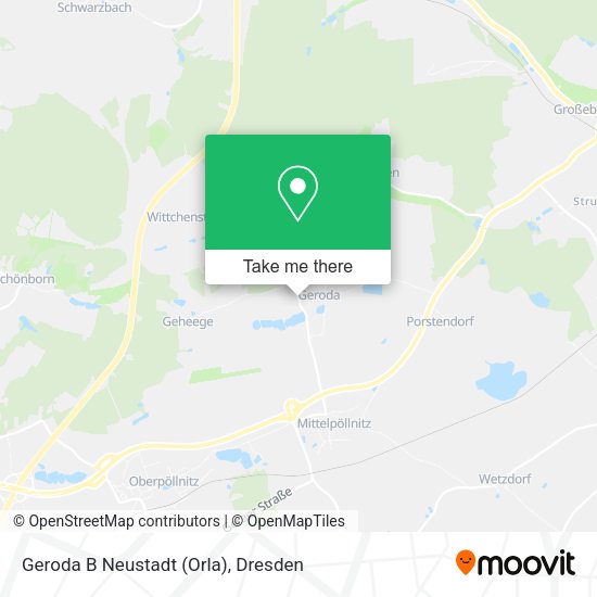 Карта Geroda B Neustadt (Orla)