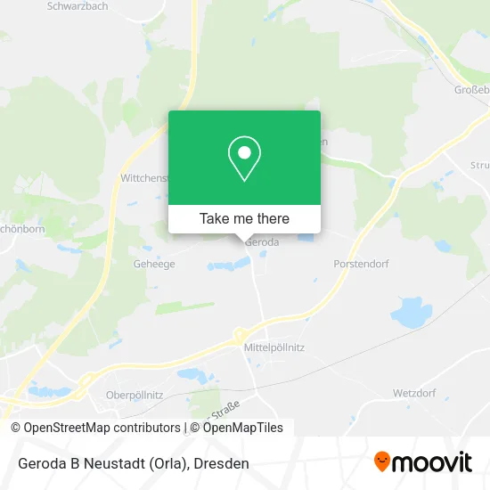 Карта Geroda B Neustadt (Orla)
