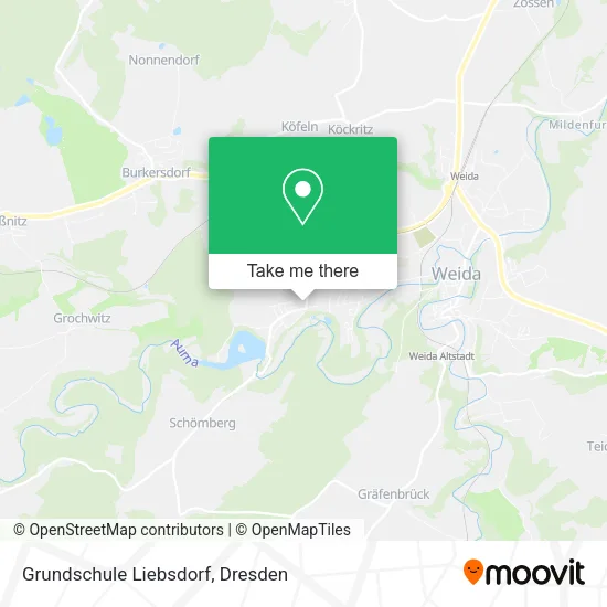 Карта Grundschule Liebsdorf