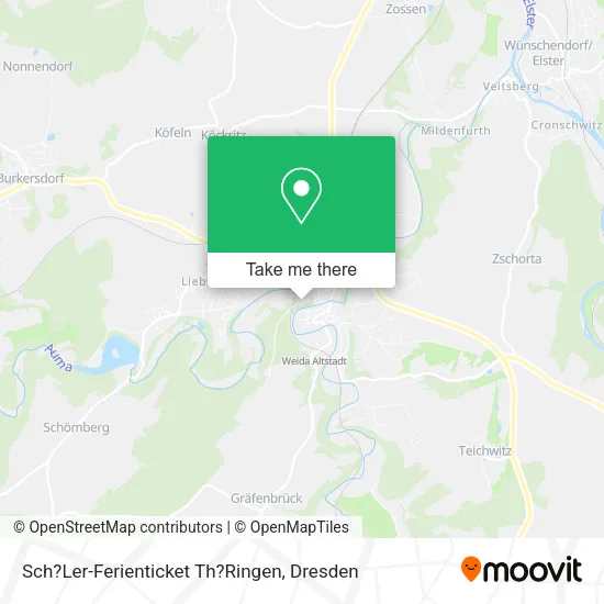 Карта Sch?Ler-Ferienticket Th?Ringen