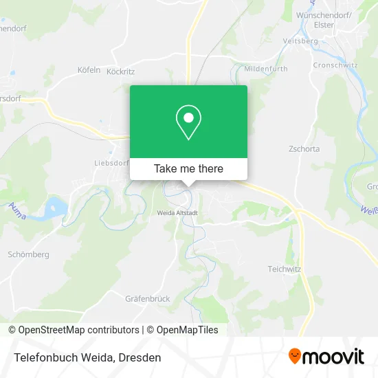Карта Telefonbuch Weida