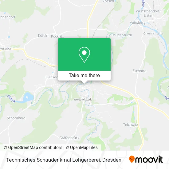 Карта Technisches Schaudenkmal Lohgerberei