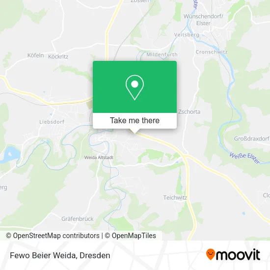 Карта Fewo Beier Weida