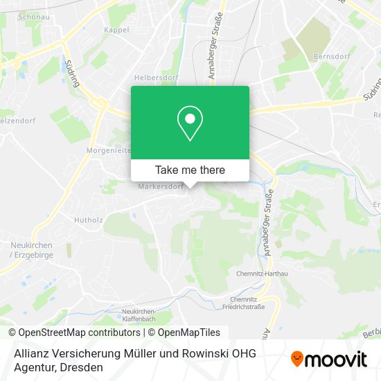 Карта Allianz Versicherung Müller und Rowinski OHG Agentur