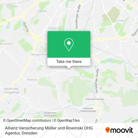 Карта Allianz Versicherung Müller und Rowinski OHG Agentur