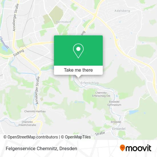 Карта Felgenservice Chemnitz