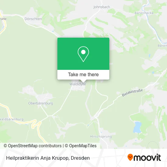 Карта Heilpraktikerin Anja Krupop