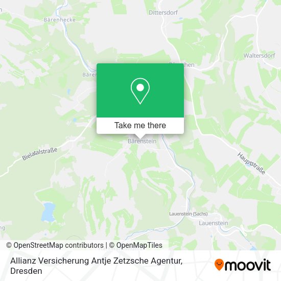Карта Allianz Versicherung Antje Zetzsche Agentur