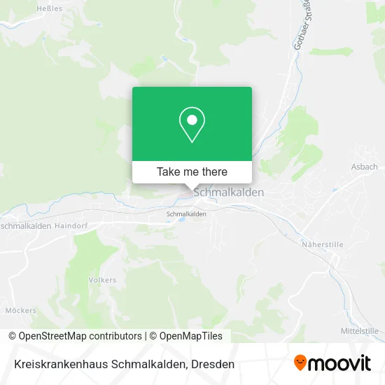 Карта Kreiskrankenhaus Schmalkalden