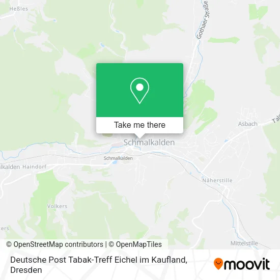 Карта Deutsche Post Tabak-Treff Eichel im Kaufland