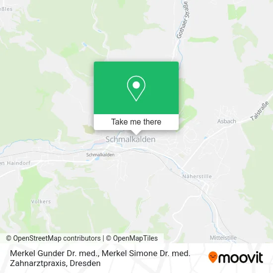 Карта Merkel Gunder Dr. med., Merkel Simone Dr. med. Zahnarztpraxis