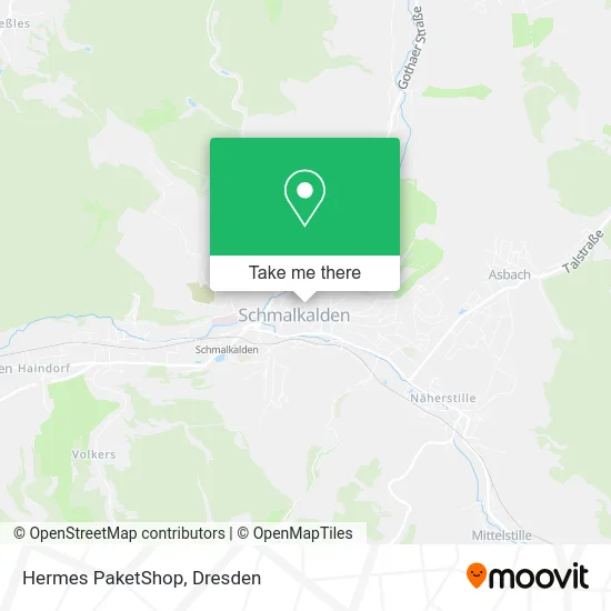 Карта Hermes PaketShop