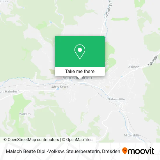 Карта Malsch Beate Dipl.-Volksw. Steuerberaterin