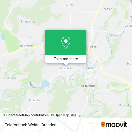 Карта Telefonbuch Weida