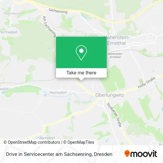 Карта Drive in Servicecenter am Sachsenring