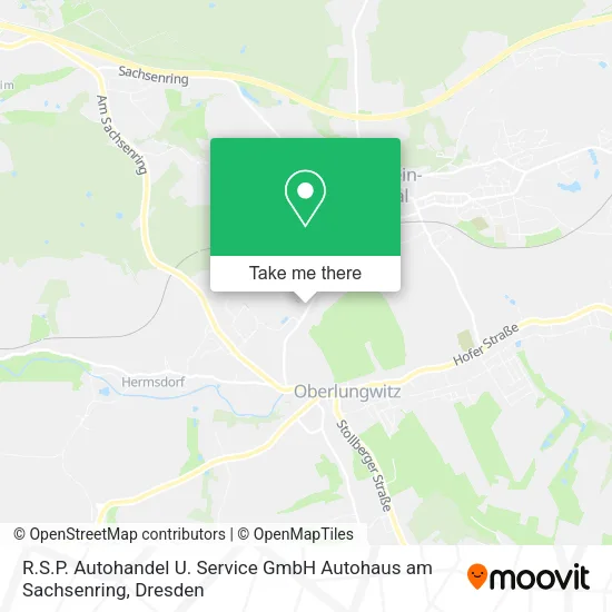 Карта R.S.P. Autohandel U. Service GmbH Autohaus am Sachsenring