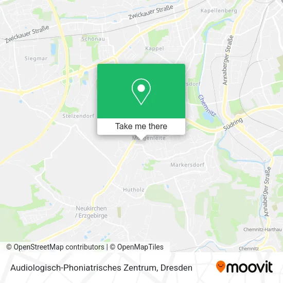 Карта Audiologisch-Phoniatrisches Zentrum